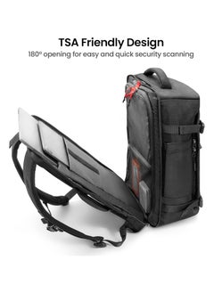 Tomtoc Navigator-T66 Travel Backpack 40L, TSA Friendly Flight Approved Carry-on Luggage Hand Water-resistant Lightweight Business Rucksack, Durable Large Weekender Bag Daypack Fits 17.3 Inch Laptop  - Image 2