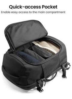 Tomtoc Navigator-T66 Travel Backpack 40L, TSA Friendly Flight Approved Carry-on Luggage Hand Water-resistant Lightweight Business Rucksack, Durable Large Weekender Bag Daypack Fits 17.3 Inch Laptop  - Image 4