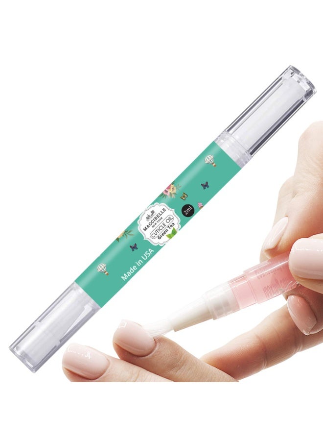 maccibelle Maccibelle Pure Cuticle & Nail Oil Pen 2ml Heals Dry Cracked Cuticles (Green Tea) - Image 1