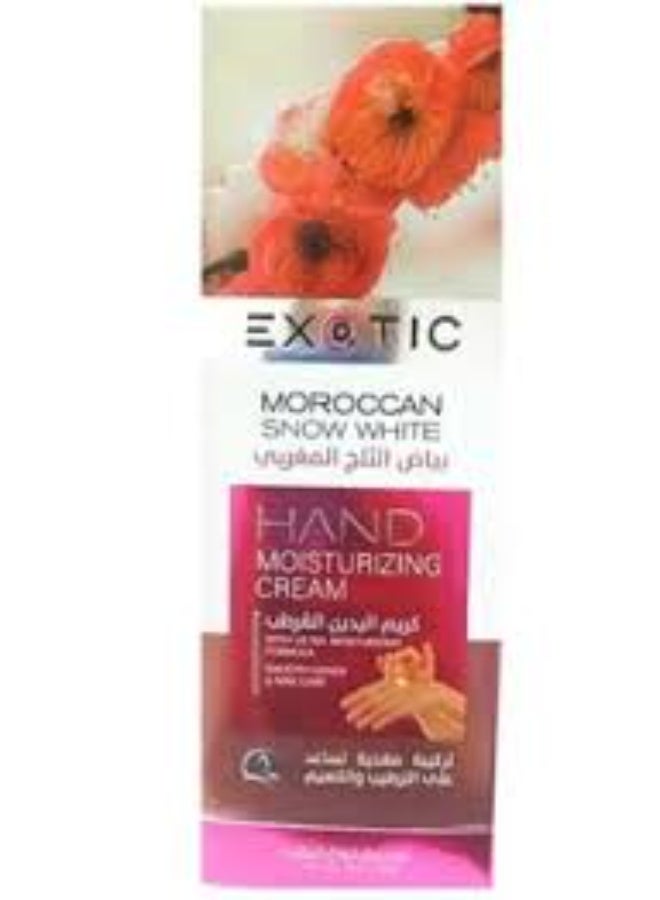 Exotic Moroccan Snow White Hand Moisturizing Cream 100ml