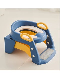 Gonice Essential Potty Training Seat - Adjustable, Sturdy, Non-Slip Toilet Potty Chair with Step Stool Ladder, Comfort-Grip Handles, and Splash Guard for Easy Training and Safety  - Image 3