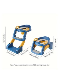 Gonice Essential Potty Training Seat - Adjustable, Sturdy, Non-Slip Toilet Potty Chair with Step Stool Ladder, Comfort-Grip Handles, and Splash Guard for Easy Training and Safety  - Image 4