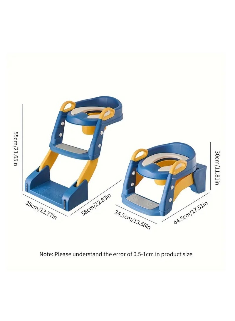 Gonice - Essential Potty Training Seat - Adjustable, Sturdy, Non-Slip Toilet Potty Chair with Step Stool Ladder, Comfort-Grip Handles, and Splash Guard for Easy Training and Safety - Image 1