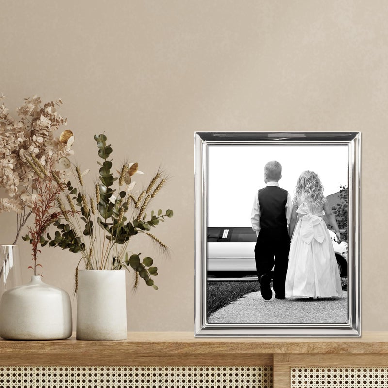 Lawrence Frames Strata Metal Picture Frame  8x10  Silver - Image 3