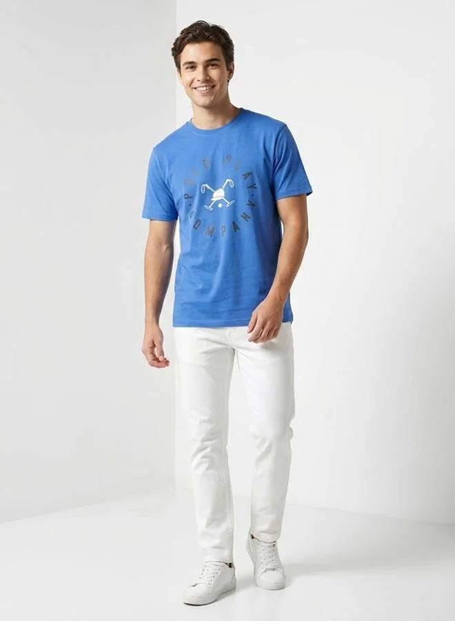 Polo Play Men Graphic Logo Crew Neck T-Shirt