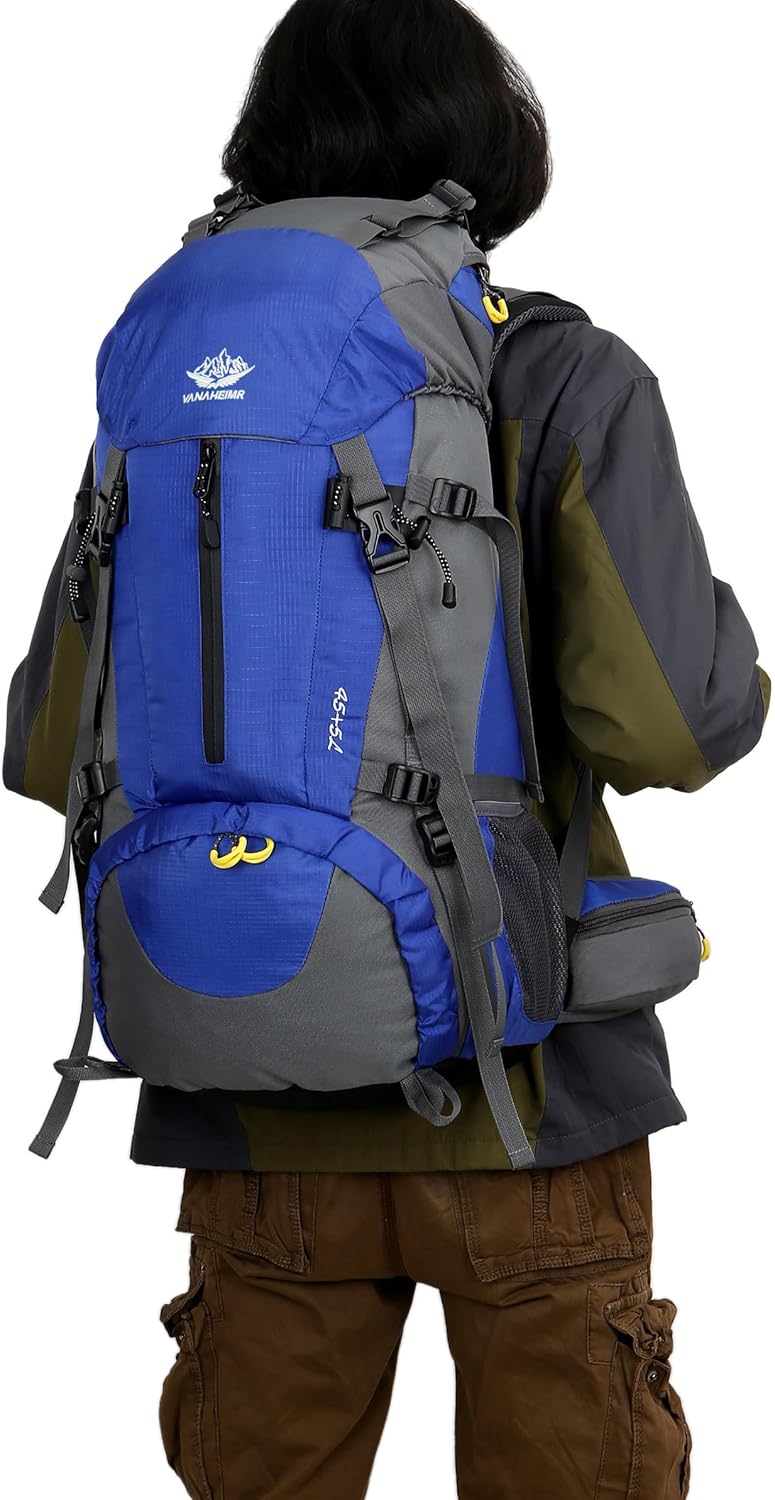 WoneNice 50L(45+5) Waterproof Hiking Backpack - Outdoor Sport Daypack with Rain Cover - Image 4