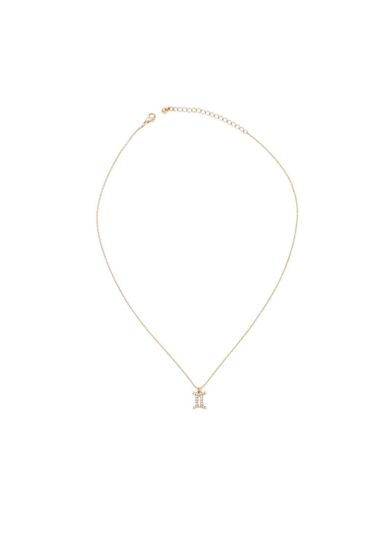 FOREVER 21 Rhinestone Zodiac Charm Necklace  - Image 1