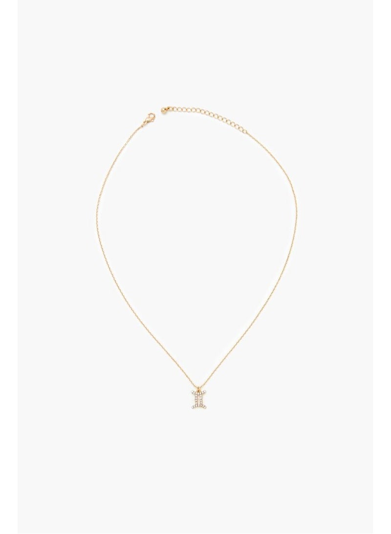 FOREVER 21 Rhinestone Zodiac Charm Necklace  - Image 3