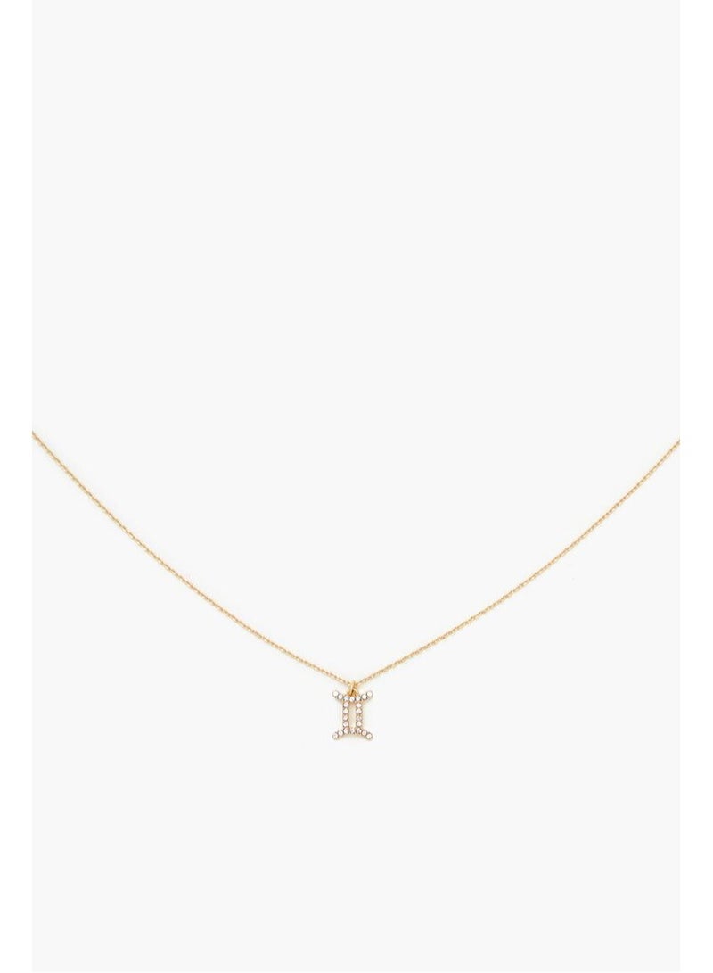 FOREVER 21 Rhinestone Zodiac Charm Necklace  - Image 4