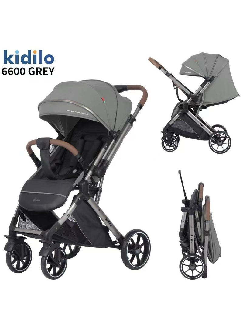 Kidilo High-Quality Baby Stroller - Easy Fold & Lightweight - Ultimate Comfort & Convenience