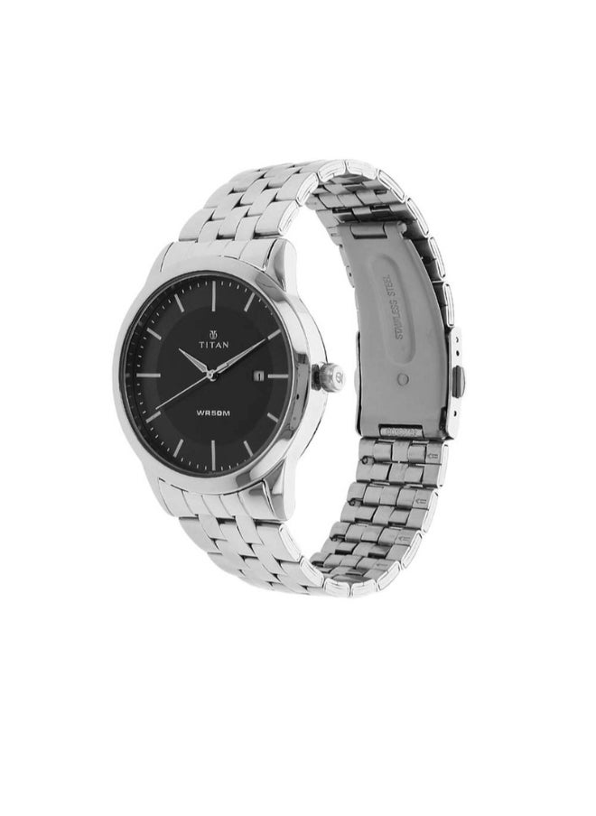 TITAN Men Analog Round Shape Stainless Steel Wrist Watch - 1584SM04 - 49.5 Mm  - Image 2