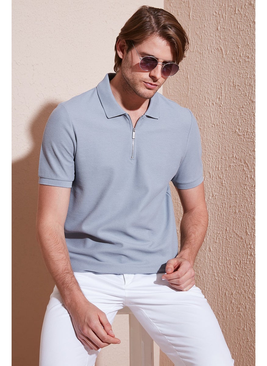 Cotton Regular Fit Zippered Polo Neck T Shirt Men's Polo Neck T Shirt 5902434 - pzsku/ZD5D33C128299F5F7650DZ/45/_/1741357554/9fd04bfd-2bf5-4fa8-8225-c72d804d93d8