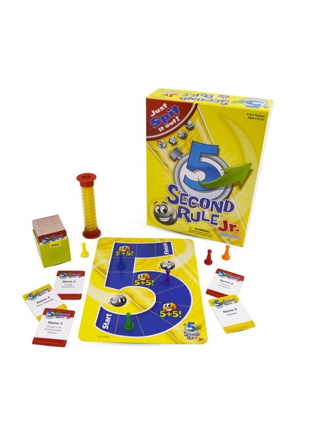 5 Second Rule Game Jr. - Simple Questions Card Game for Family Fun, Party, Kids, Travel, Game Night & Sleepovers - Think Fast and Shout Out Answers - For Ages 6+ - Image 1