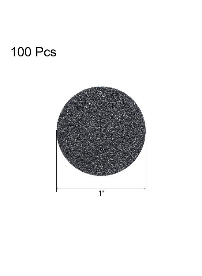 uxcell uxcell 1-Inch Hook and Loop Sanding Disc Wet/Dry Silicon Carbide 100 Grit 100 Pcs  - Image 2