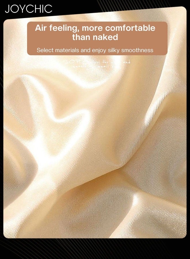 Joychic 6 عبوات نسائية من السراويل الداخلية عالية الخصر المريحة المضادة للبكتيريا من الساتان بدون آثار للنساء ملابس مسائية متعددة الألوان - Image 2