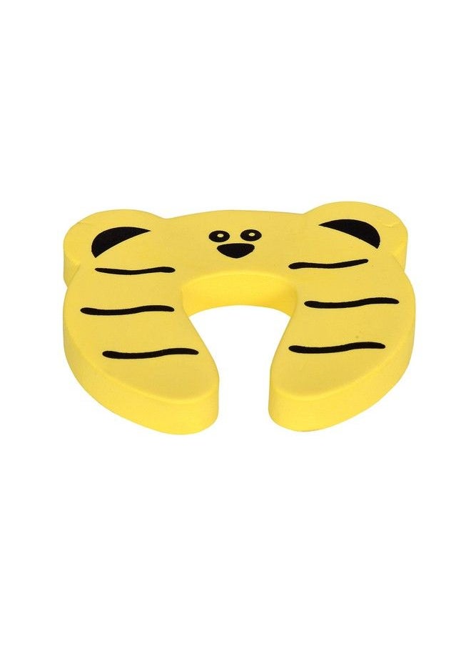 The Little Lookers 2 Pc Multipurpose Finger Door Closet Protector Safety Finger Pinch Guard Stopper Accidental Door Lock Protection For Kids Babies Children (Tiger Pack Of 2)  - Image 3