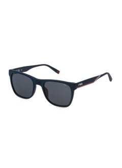 FILA Men's Square Shape  Acetate Sunglasses SFI727 540C03 - Lens Size: 54 Mm - Matt Blue  - Image 1