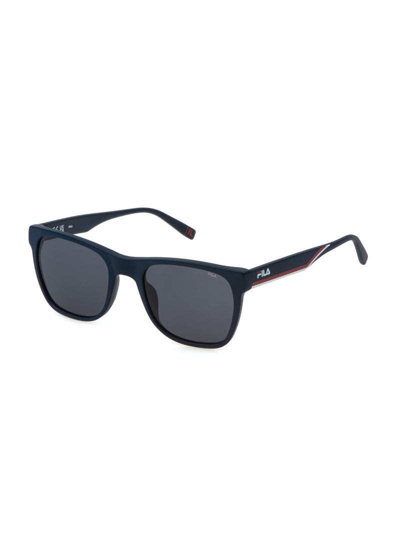 FILA Men's Square Shape  Acetate Sunglasses SFI727 540C03 - Lens Size: 54 Mm - Matt Blue - Image 1