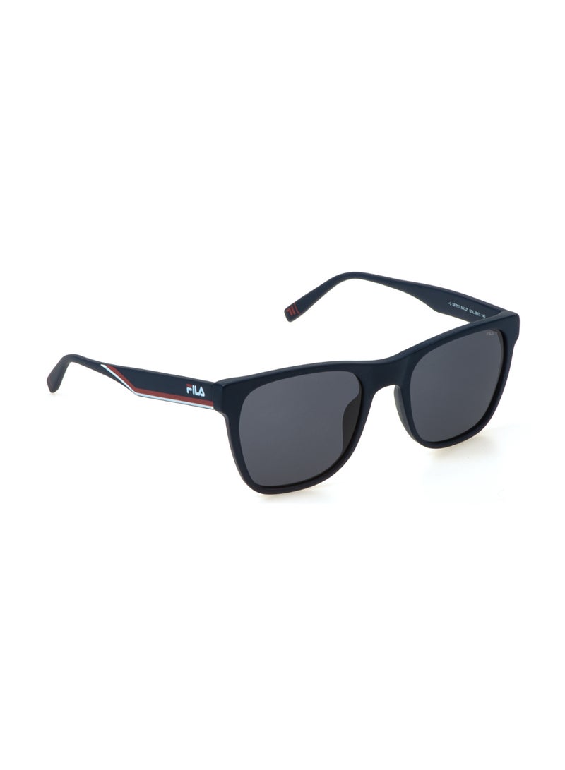 FILA Men's Square Shape  Acetate Sunglasses SFI727 540C03 - Lens Size: 54 Mm - Matt Blue - Image 3