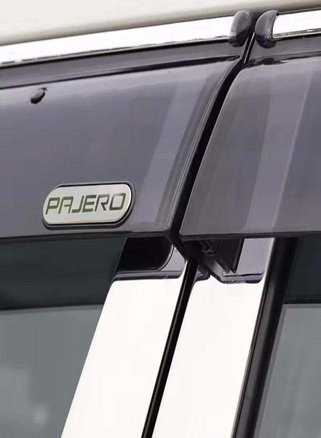 Generic Mitsubishi Pajero Window Visor, Premium Window Visor Rain Guards for Pajero Gen3&4 Lwb Models, Set of 4  - Image 4