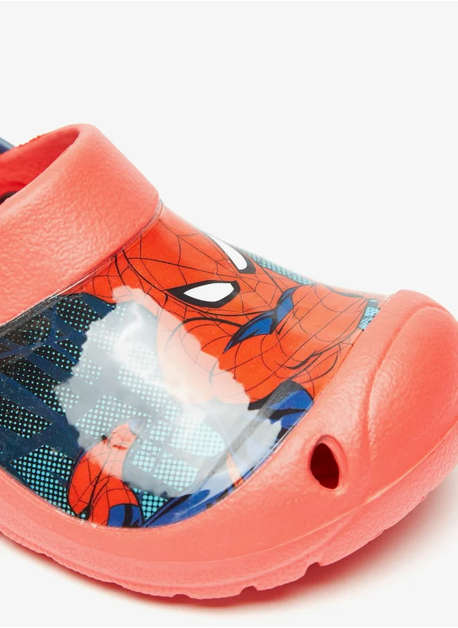 مارفل Boys Spider-Man Print Backstrap Clogs