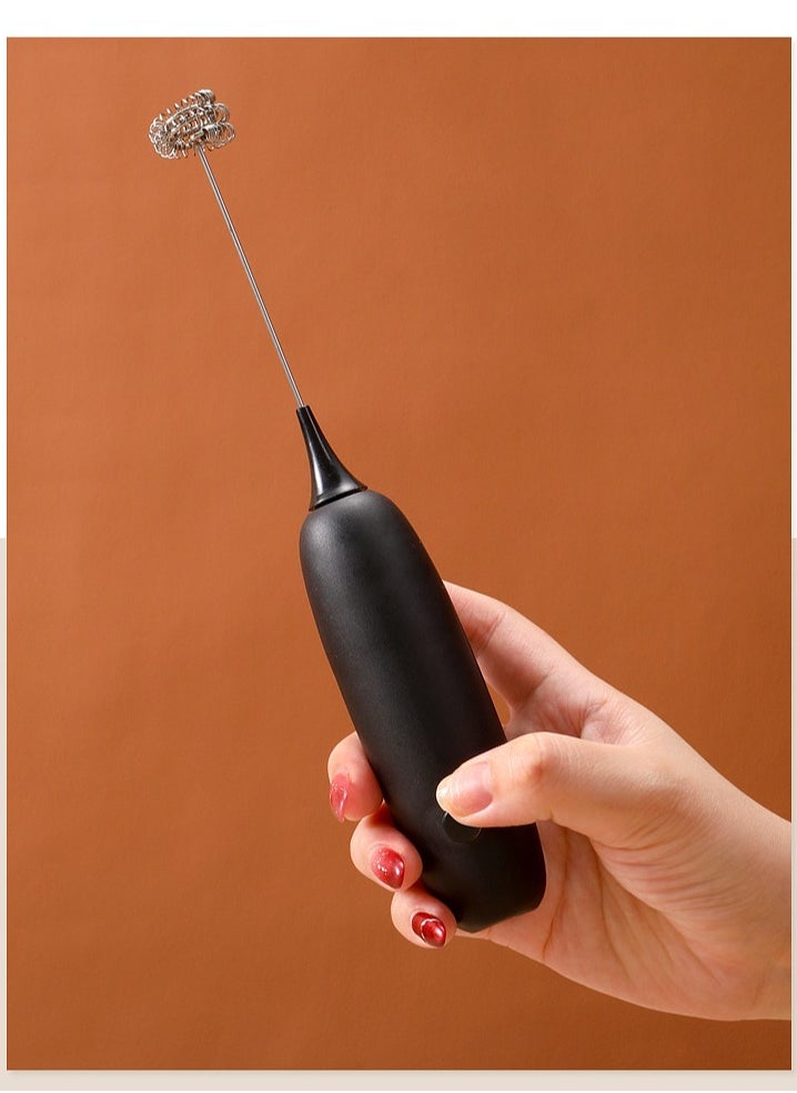 Generic - Portable handheld milk frother for coffee,foam maker with stainless whisks,drink mixer - Image 1
