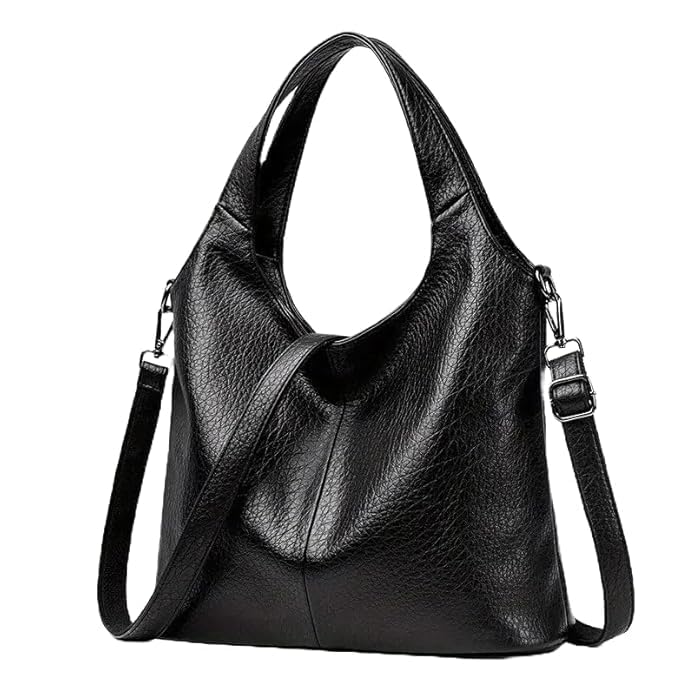MUCHOVA Premium Handbag For Women Crossbody Bag For College Girl's Medium Size Black Brown Colour Sling Shoulder Bag For Ladies (Black) - Image 1