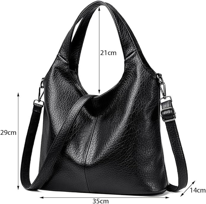 MUCHOVA Premium Handbag For Women Crossbody Bag For College Girl's Medium Size Black Brown Colour Sling Shoulder Bag For Ladies (Black) - Image 4