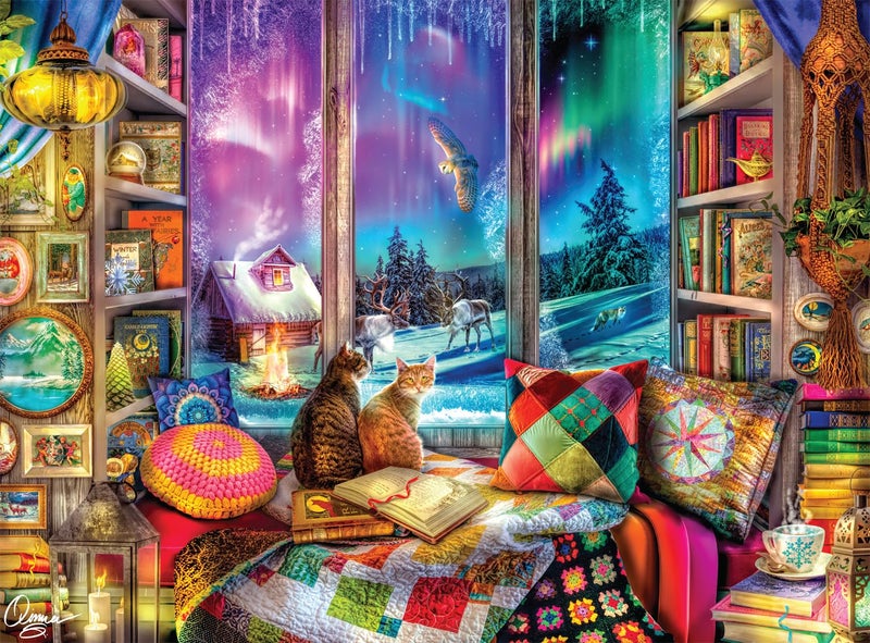Buffalo Games - Aimee Stewart - Winter Reading Nook - 1000 Piece Jigsaw Puzzle for Adults -Challenging Puzzle Perfect for Game Nights - Finished Size is 26.75 x 19.75 - Image 1