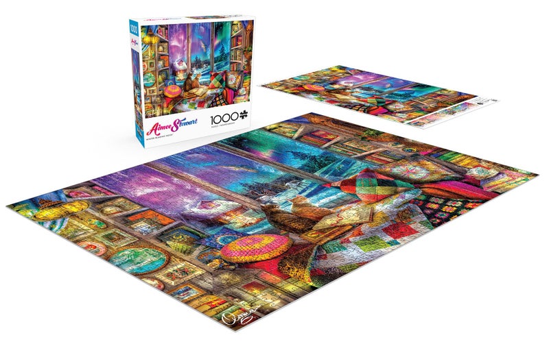 Buffalo Games - Aimee Stewart - Winter Reading Nook - 1000 Piece Jigsaw Puzzle for Adults -Challenging Puzzle Perfect for Game Nights - Finished Size is 26.75 x 19.75 - Image 4