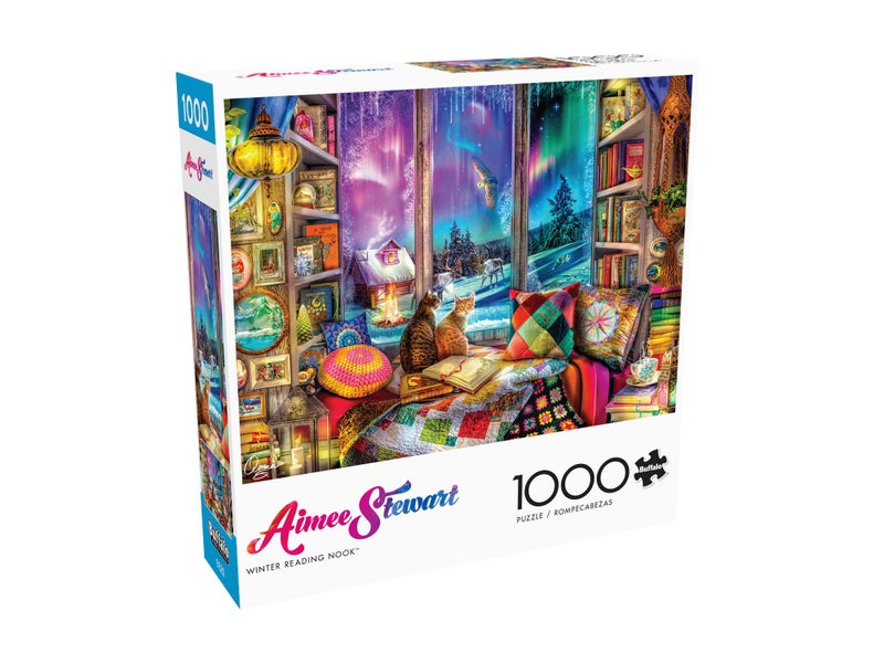 Buffalo Games - Aimee Stewart - Winter Reading Nook - 1000 Piece Jigsaw Puzzle for Adults -Challenging Puzzle Perfect for Game Nights - Finished Size is 26.75 x 19.75 - Image 3