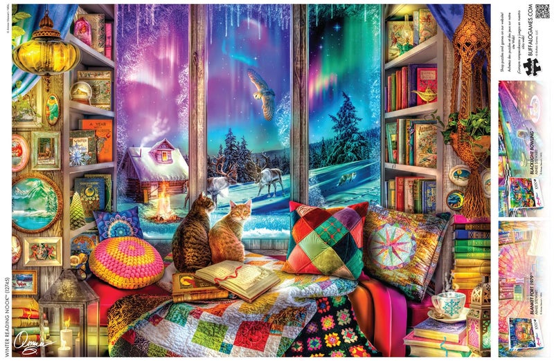 Buffalo Games - Aimee Stewart - Winter Reading Nook - 1000 Piece Jigsaw Puzzle for Adults -Challenging Puzzle Perfect for Game Nights - Finished Size is 26.75 x 19.75 - Image 5