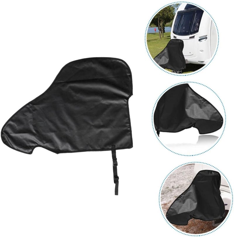 Vosarea Waterproof Oxford Cloth Trailer Hitch Cover Dustproof Tow Hitch Protector Lock Cap Compatible RV and Car Towing Accessories - Image 5