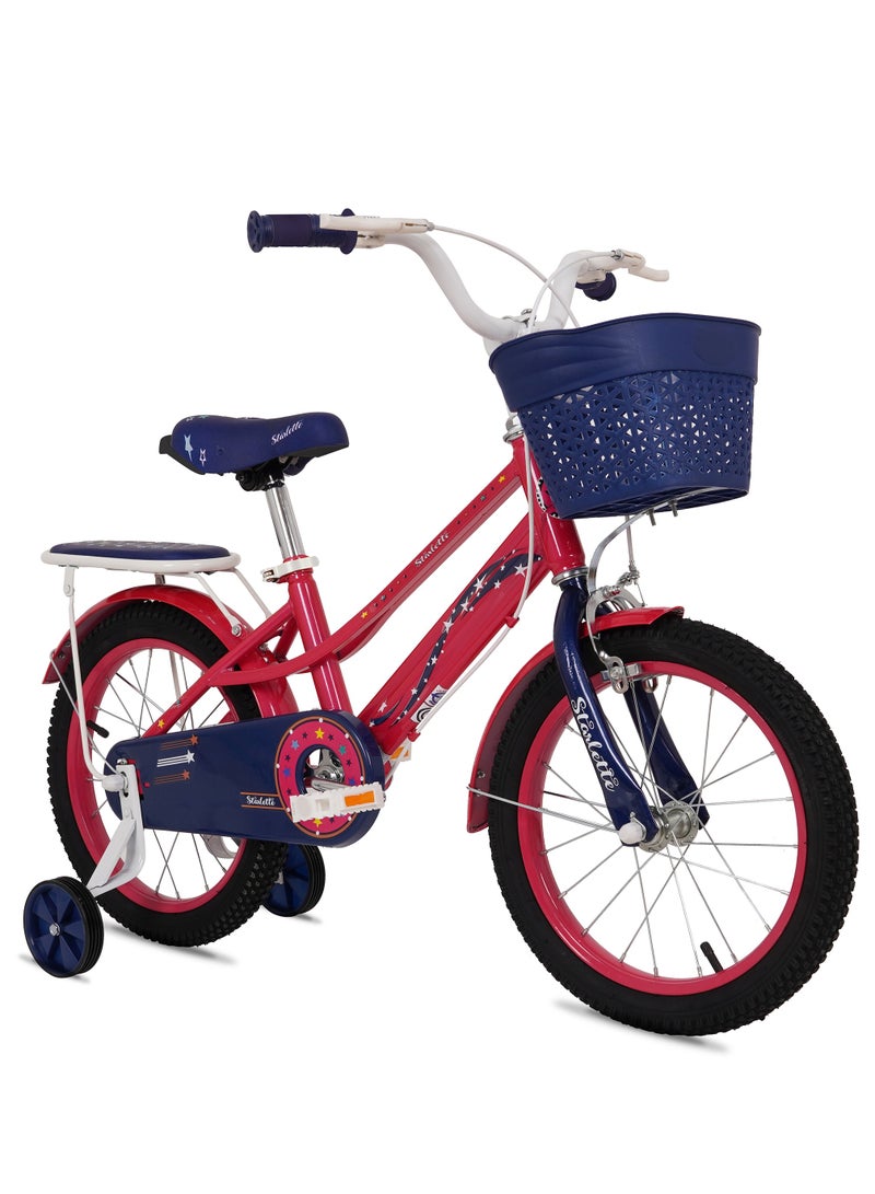 Vaux Starlette Road Bike || 16 Inch Wheel Size || For Kids || Adjustable Seat || Dark Pink - Image 2