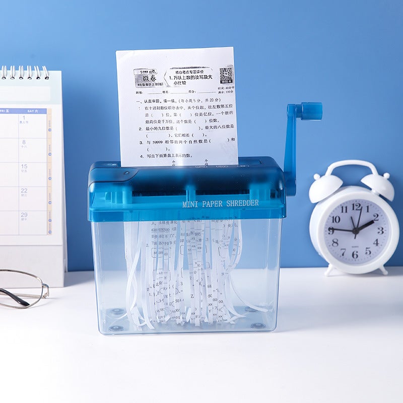 Desktop Home Manual Shredder Office Hand Paper Shredder A4 Paper File Strip Cutter - Image 3