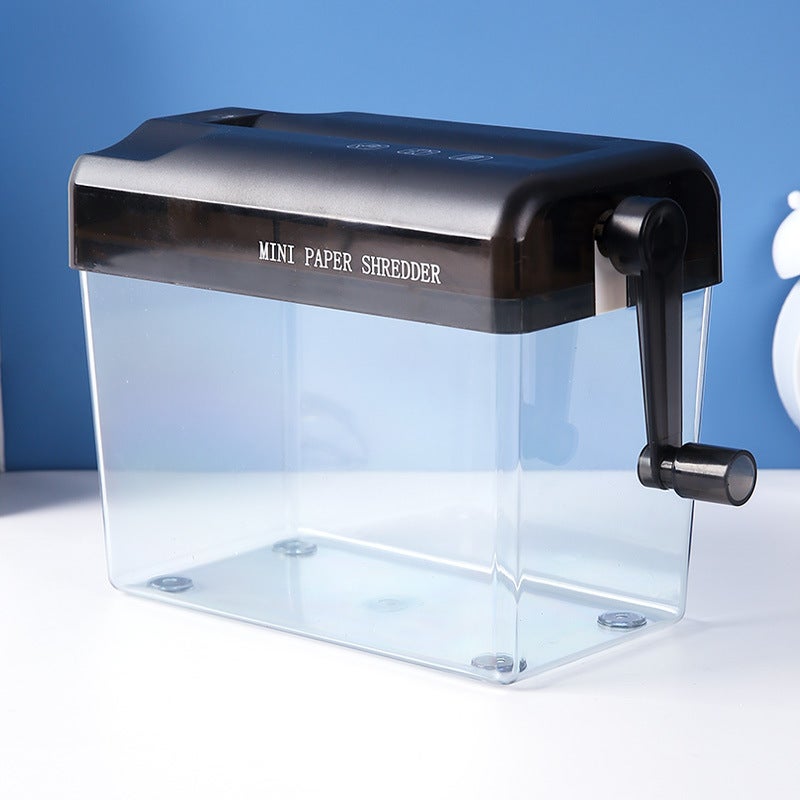 Desktop Home Manual Shredder Office Hand Paper Shredder A4 Paper File Strip Cutter - Image 1