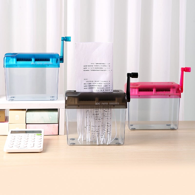 Desktop Home Manual Shredder Office Hand Paper Shredder A4 Paper File Strip Cutter - Image 2