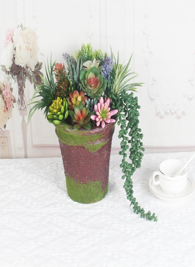 COTSEN 25 Pcs Artificial Succulent Plants Fake Succulents Assorted Unpotted Suitable for Office Garden Interior Decor - Image 2