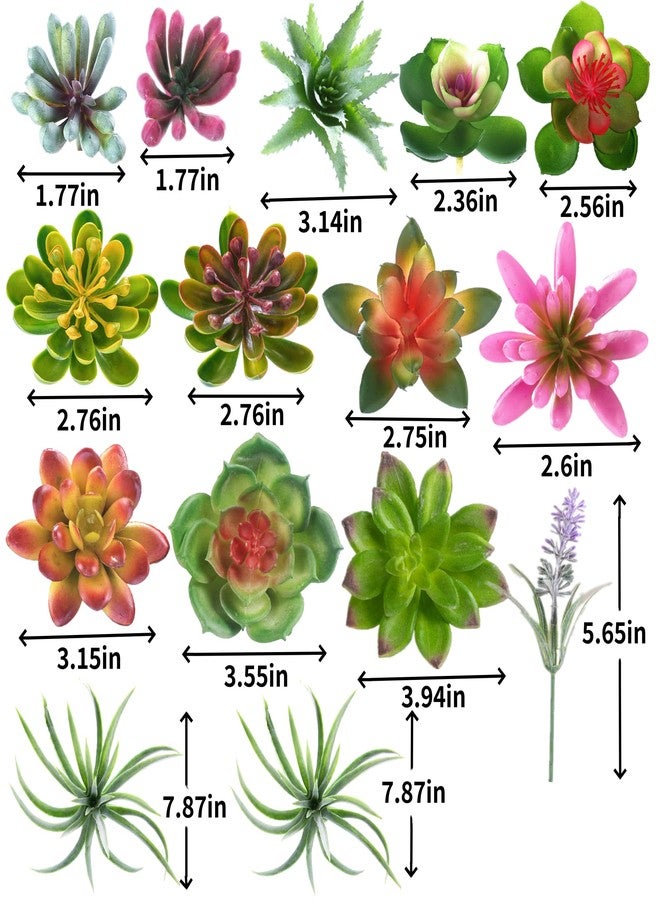 COTSEN 25 Pcs Artificial Succulent Plants Fake Succulents Assorted Unpotted Suitable for Office Garden Interior Decor - Image 5