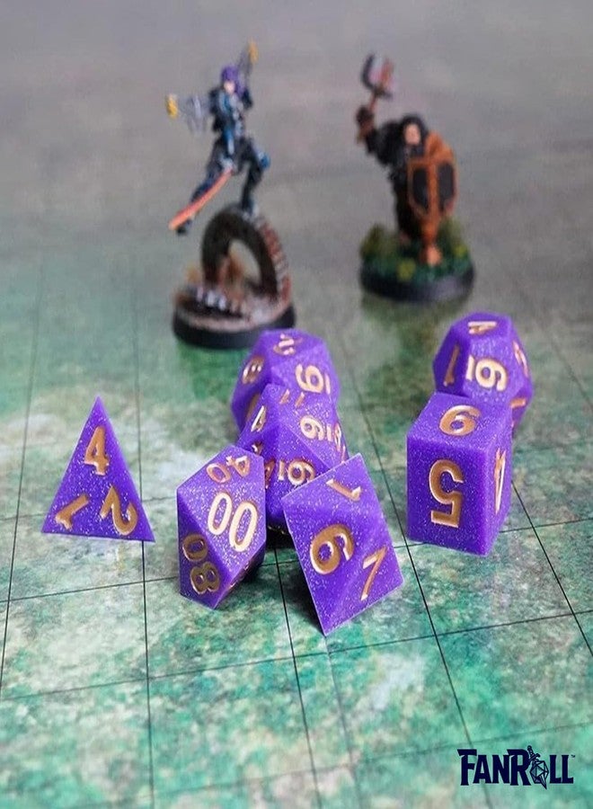 Metallic Dice Games MDG Sharp Edge Silicone Rubber Dice Set 16mm - Regal Ricochet - Image 5