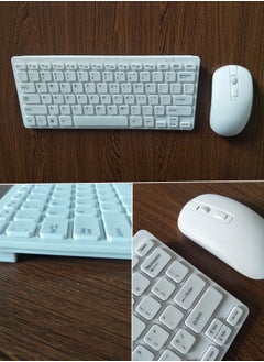beteno Wireless keyboard and mouse set silent mini notebook external chocolate office wireless set  - Image 3