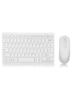 beteno Wireless keyboard and mouse set silent mini notebook external chocolate office wireless set  - Image 2