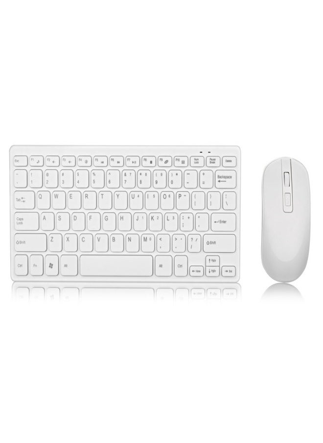 beteno Wireless keyboard and mouse set silent mini notebook external chocolate office wireless set  - Image 2