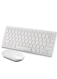beteno Wireless keyboard and mouse set silent mini notebook external chocolate office wireless set  - Image 1