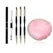 FULINJOY 5Pcs Nail Art Tools Resin Nail Art Palette 1 Polygel Brush Picker Brush 3 Nail Art Painting Brushes Nail Polish Mixing Palette DoubleEnded Pen Nail Liner Brush Nail Drawing Brushes - Image 2