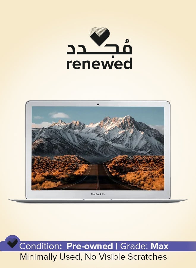 Renewed - MacBook Air A1466 (2015) Laptop With 13-Inch HD Display, Core i5 Processor/Dual Core/8GB RAM/128GB SSD/macOS English Silver English silver