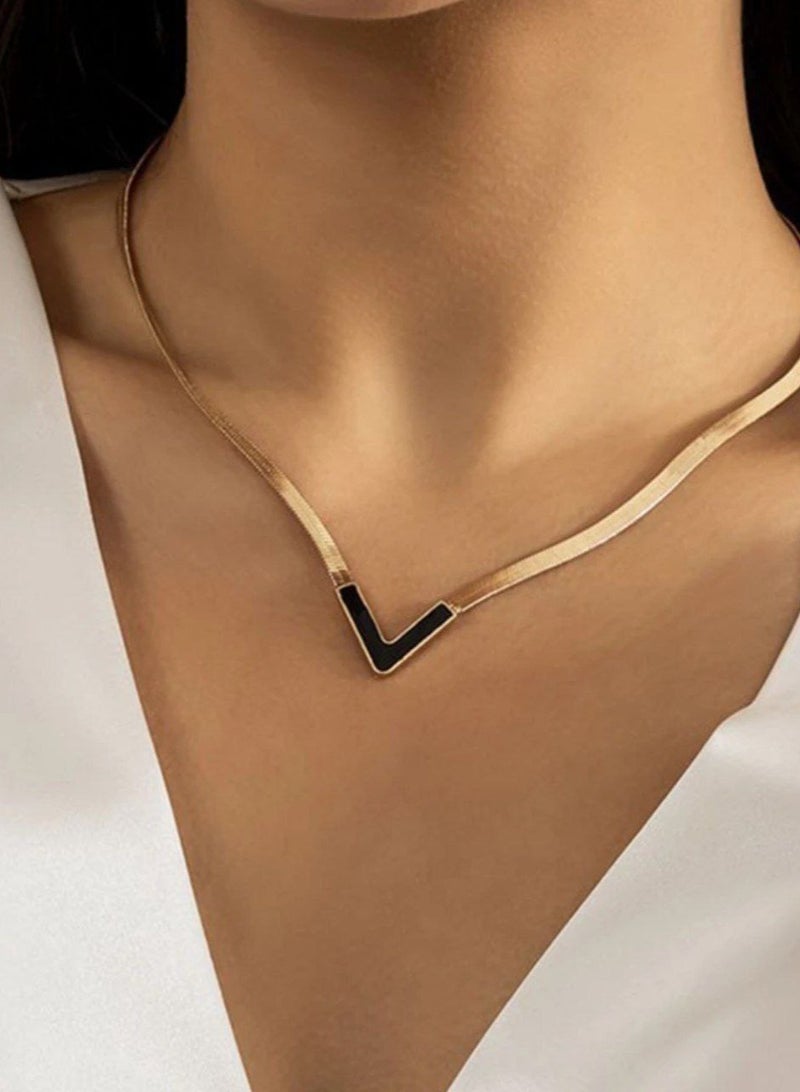 رضوى عزام اختيار الكل قلادة سلسلة ذهبية للنساء قلادة طبقات ذهبية للفتيات المراهقات أشياء عصرية هدايا عيد الميلاد هدايا مجوهرات عناصر التخليص - Image 4