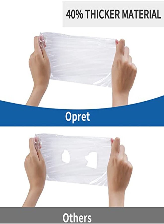 SYOSI - Disposable Rain Ponchos for Adult, 5Pcs Clear Rain Coat Jacket with Drawstring Hood and Elastic Sleeve for Women Men, for Travel Outdoor Amusement Park Hiking Emergency Disposable Poncho (White) - Image 1