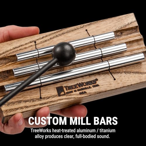 TreeWorks Chimes Energy Chime, 3 Notes –– MADE IN U.S.A. –– For Meditation, Classrooms, Sound Healing or Yoga, Includes Mallet - Image 3