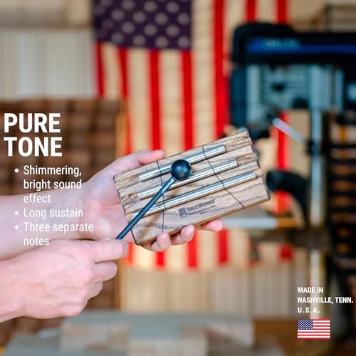 TreeWorks Chimes Energy Chime, 3 Notes –– MADE IN U.S.A. –– For Meditation, Classrooms, Sound Healing or Yoga, Includes Mallet - Image 2
